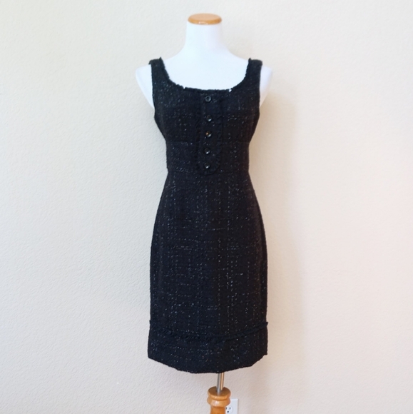 Maggy London black tweed shimmer dress - Picture 7 of 7
